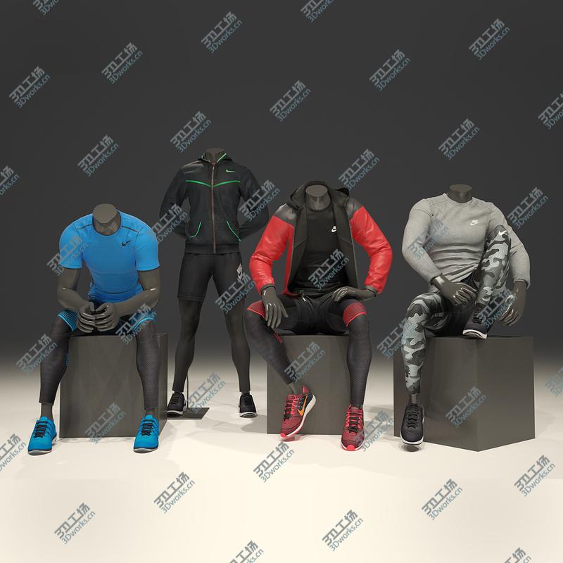 images/goods_img/202104021/3D Male mannequin Nike pack 2 3D model/1.jpg